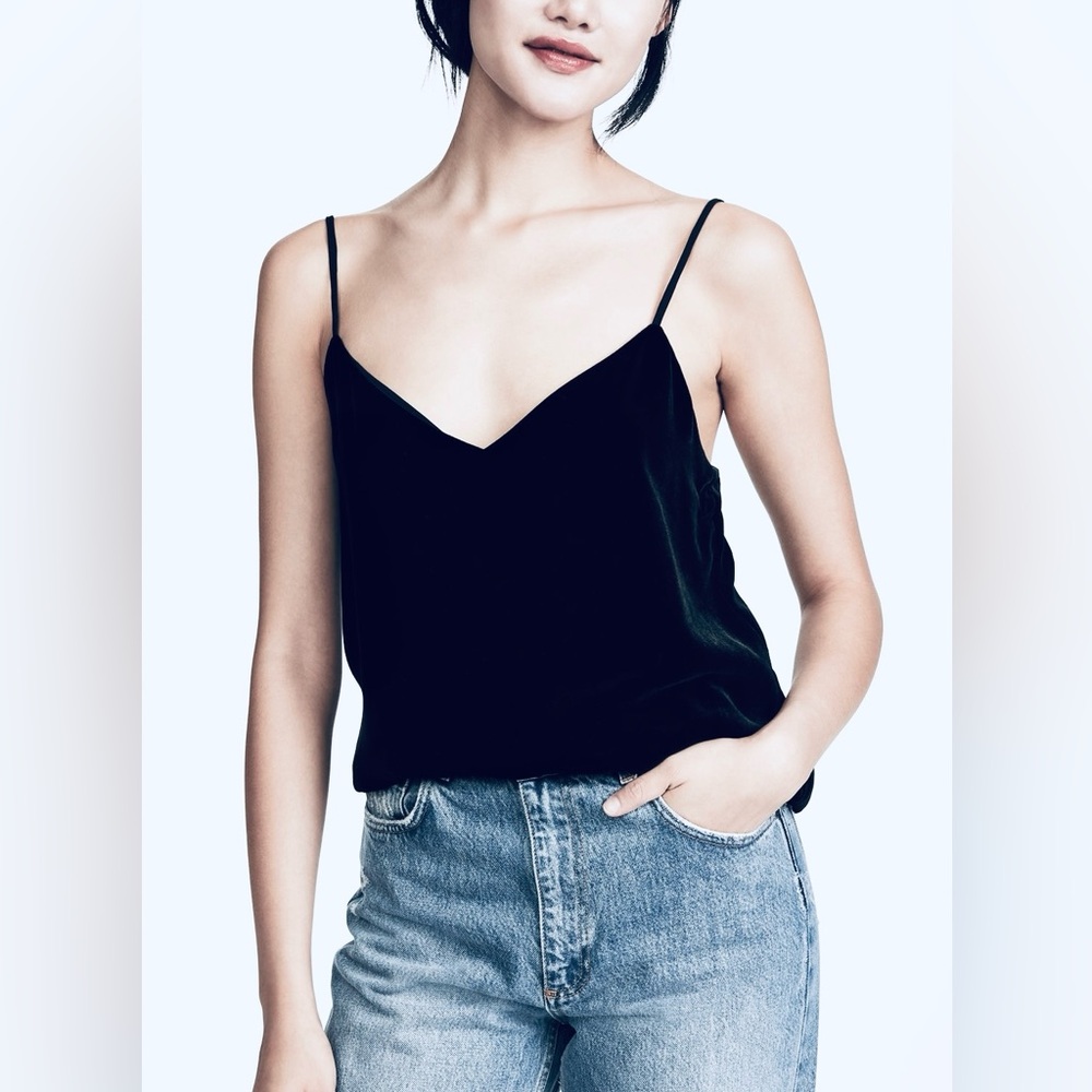 A New Day Black Fitted Camisole Top Size Xs